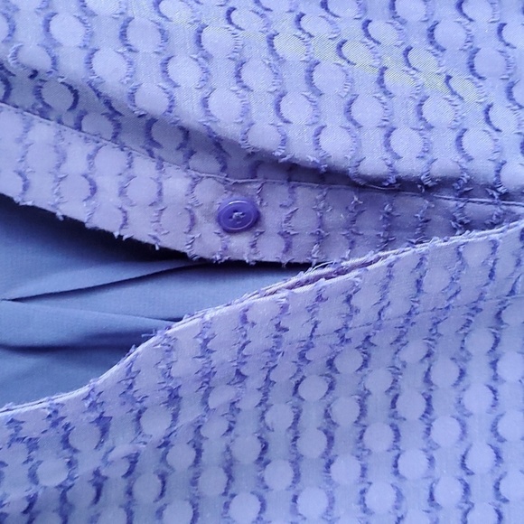 TALBOTS ROYAL BLUE BEAUTIFUL blouse, Size 3X. 3/4 sleeves. Completely lined. - Picture 5 of 12